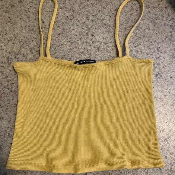 Brandy Melville Tops - cropped ribbed brandy tank top
